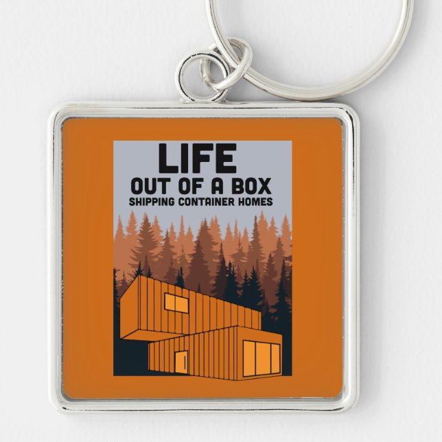  Shipping Container Home living Keychain (Front)
