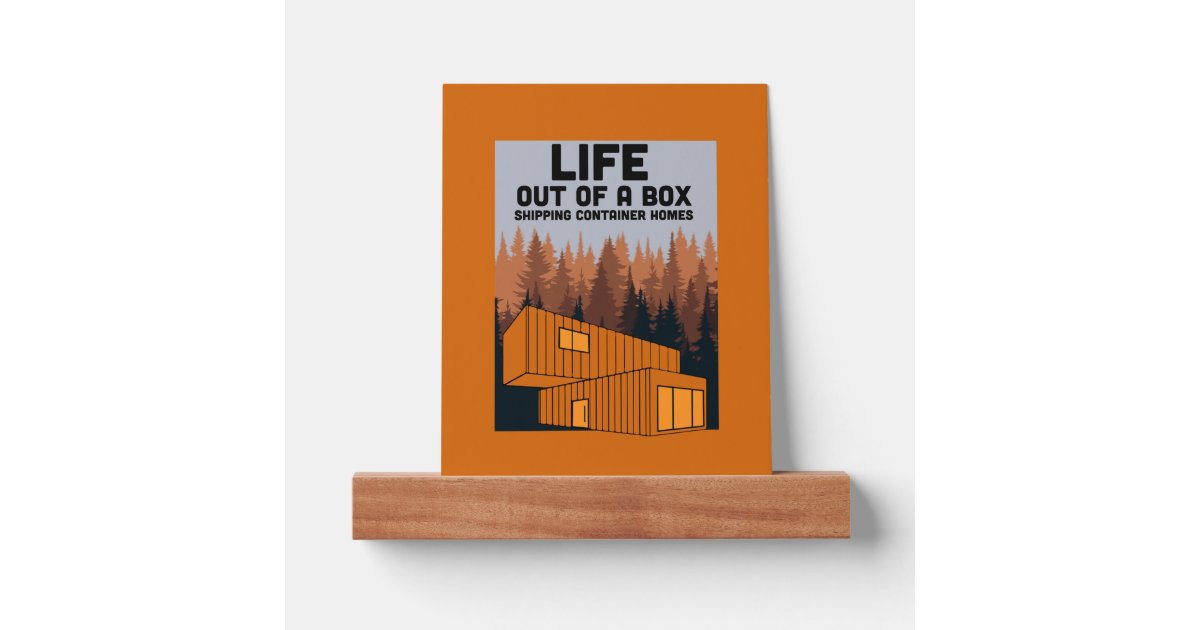 Shipping Container Home living Picture Ledge | Zazzle