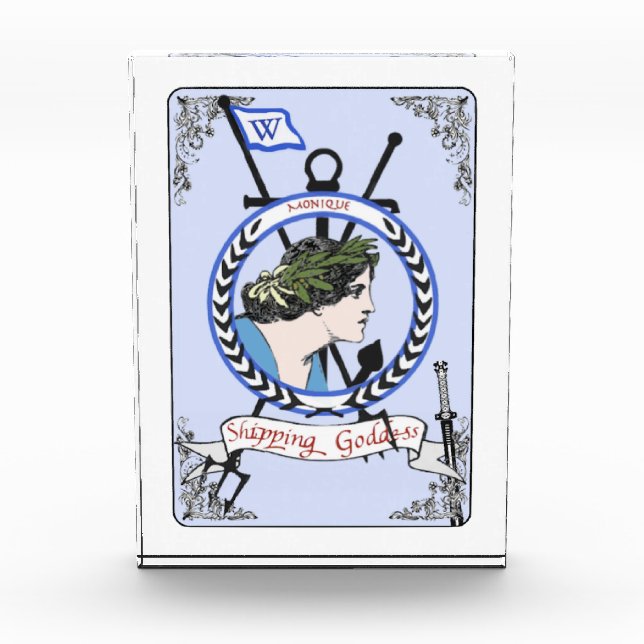 Shipping Goddess Monique Nameplate Award (Front)