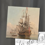 Shipping in a Calm | Peter Monamy Magnet<br><div class="desc">Fine art painting titled Shipping in a Calm (1700-1725) by British artist Peter Monamy. Original artwork is a classic oil painting depicting ships at sea.

Use the design tools to add custom text or personalize the image.</div>
