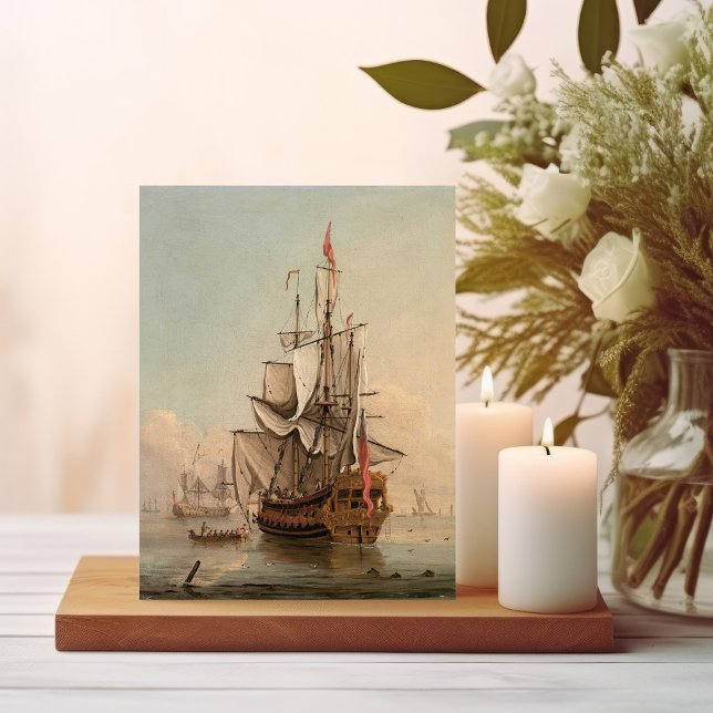 Shipping in a Calm | Peter Monamy Postcard (Creator Uploaded)