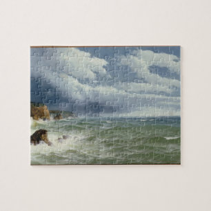 Shipping in Open Seas, 1882 (oil on canvas) Jigsaw Puzzle