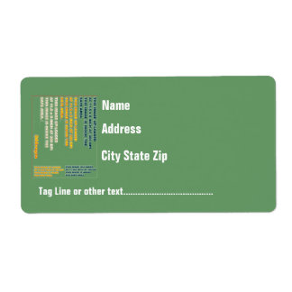 Shipping Label Template Please View Notes