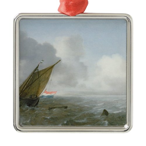 Shipping Offshore in a breeze, 17th century Metal Ornament