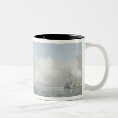 Shipping Offshore in a breeze 17th century Two_Tone Coffee Mug