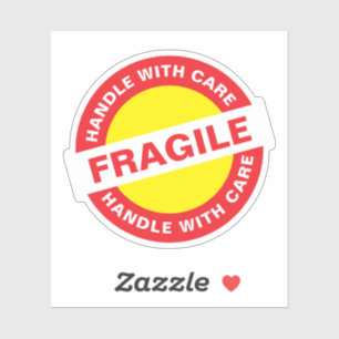 Shipping Packaging (Handle with Care) Fragile Sticker