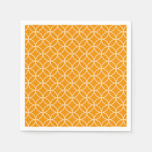 Shippo Motive Orange and White Napkins