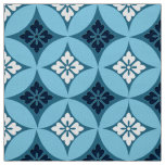 Shippo with Flower Motif, Blue and White Fabric