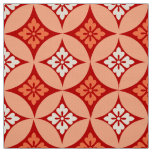 Shippo with Flower Motif, Mandarin Orange Fabric