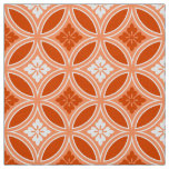 Shippo with Flower Motif, Mandarin Orange Fabric