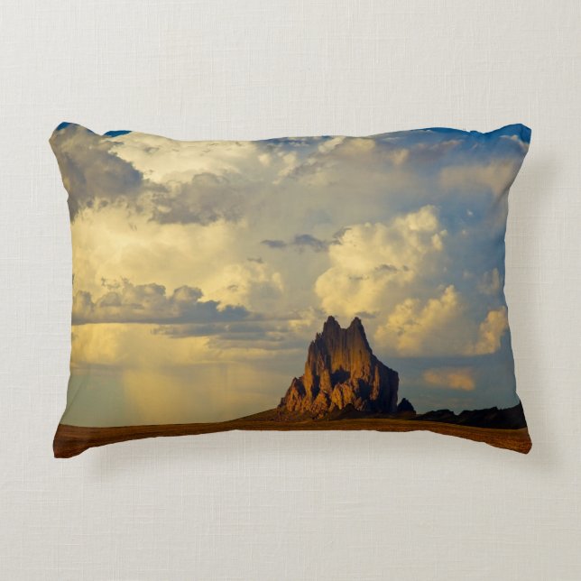 Shiprock vs. Thunderhead Accent Pillow (Front)