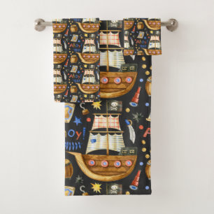 Ships Ahoy! Bath Towel Set