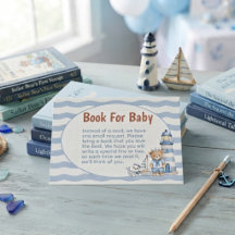 Ships Ahoy It's A Boy Baby Shower Book For Baby