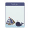 Ships Ahoy Mate Navy 4x5 Flat Thank you note