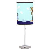 Ships Ahoy Nautical Nursery Lamp (Back)