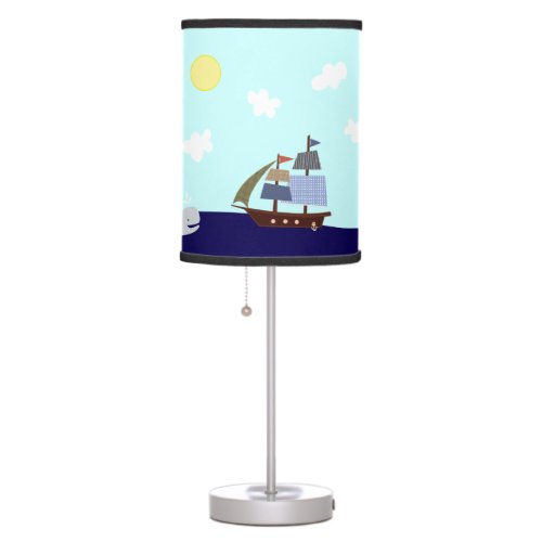 Ships Ahoy Nautical Nursery Lamp