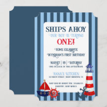 Ships Ahoy Our Baby Boy Is Turning One Birthday 