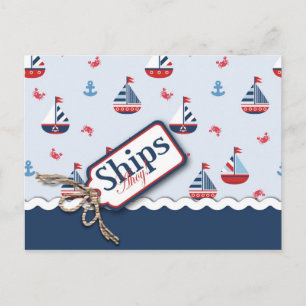 Ships Ahoy! Postcard 2