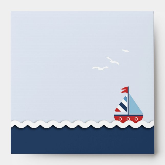 Ships Ahoy! Square Envelope B (Front)