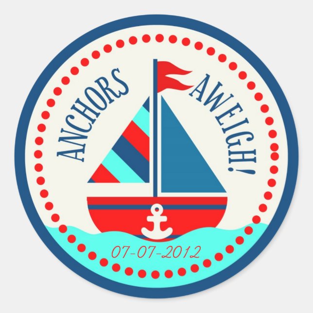 Ships Ahoy! Sticker B (Front)
