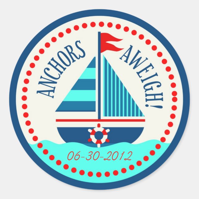 Ships Ahoy!Sticker C Classic Round Sticker (Front)