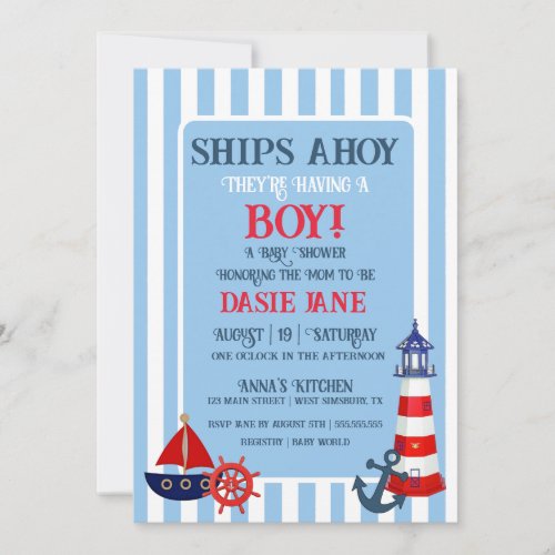 Ships Ahoy Theyre Having A Boy Shower Sprinkle