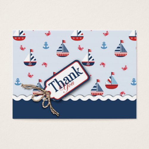 Ships Ahoy! TY Gift Tag Business Card Template