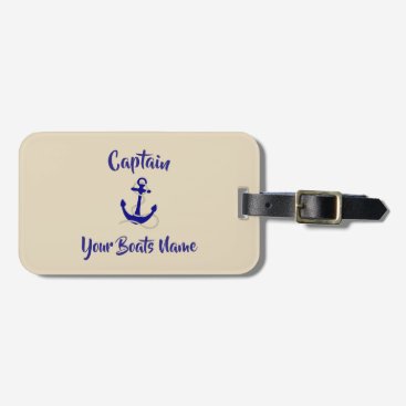 Ships anchor boat captains bag tag Ships anchor boat captains bag tag