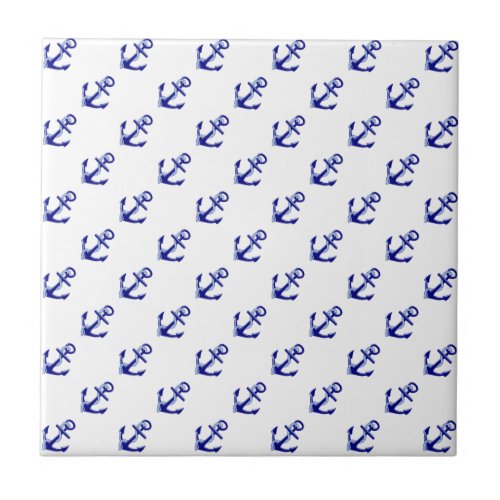 Ships Anchors Ceramic Tile