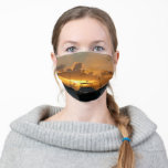 Ships and Sunset Tropical Seascape Adult Cloth Face Mask