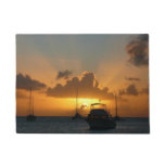 Ships and Sunset Tropical Seascape Doormat