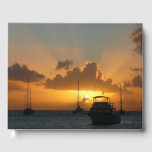 Ships and Sunset Tropical Seascape Guest Book