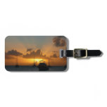 Ships and Sunset Tropical Seascape Luggage Tag
