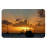 Ships and Sunset Tropical Seascape Magnet