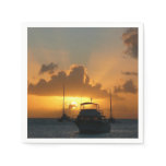 Ships and Sunset Tropical Seascape Napkins