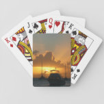 Ships and Sunset Tropical Seascape Playing Cards