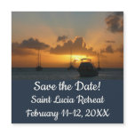 Ships and Sunset Tropical Seascape Save the Date