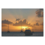 Ships and Sunset Tropical Seascape Tissue Paper