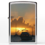 Ships and Sunset Tropical Seascape Zippo Lighter