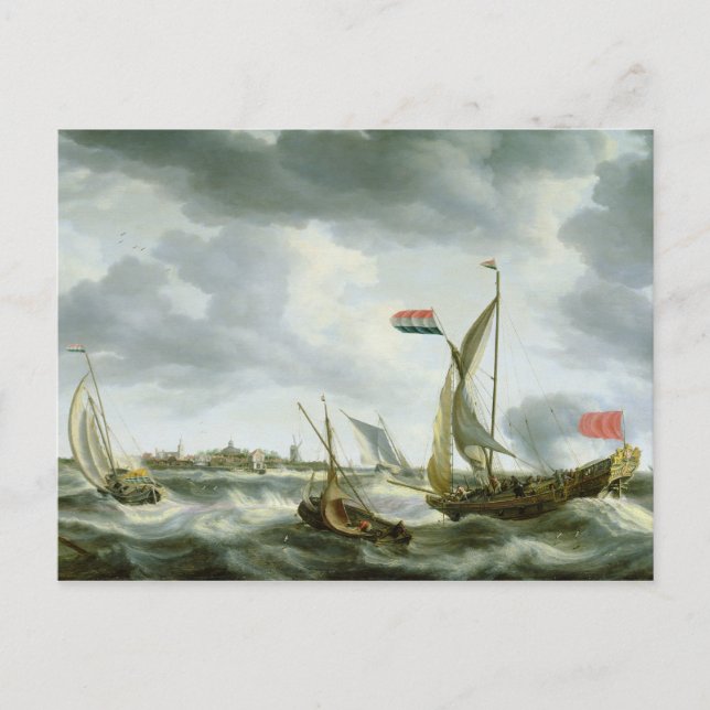 Ships at Sea Postcard (Front)