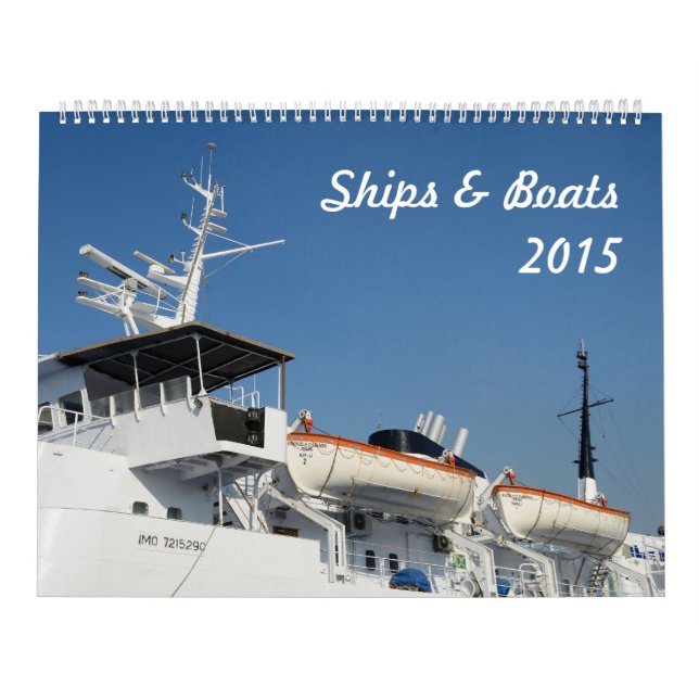 Ships & Boats 2015 Calendar (Cover)