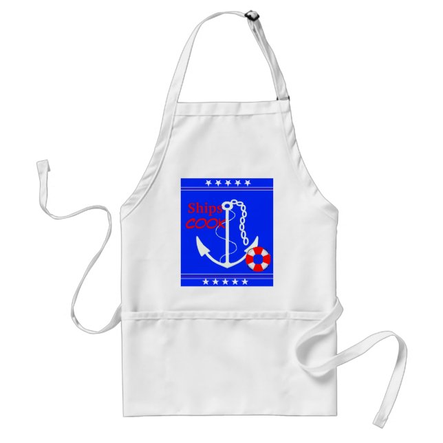 Ships Cook-Nautical Adult Apron (Front)