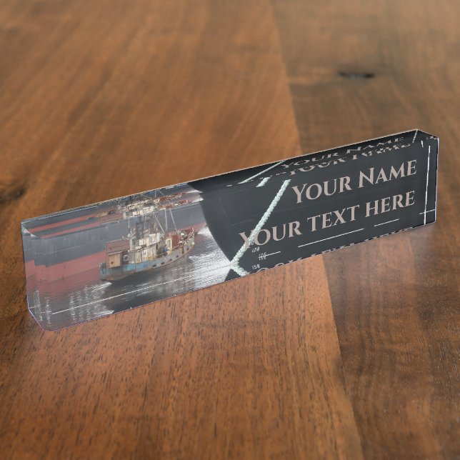 Ships  desk name plate (Side)
