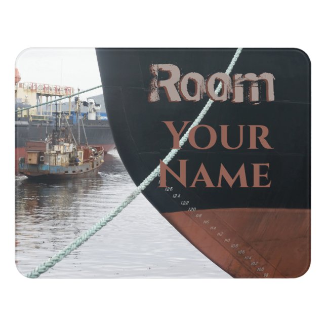 Ships  door sign (Contemporary Front)