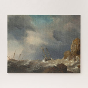Ships in a Gale by Willem van de Velde the Younger Jigsaw Puzzle