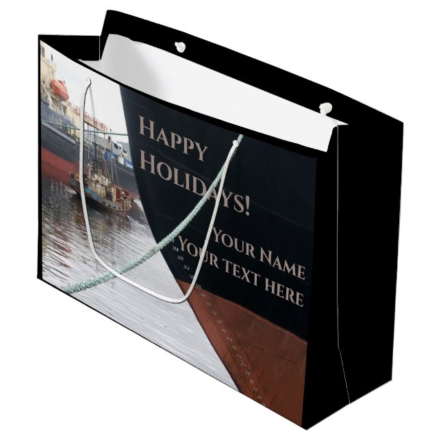 Ships  large gift bag (Front Angled)
