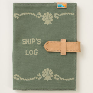 Ship's Log Rope and Seashell Border Journal