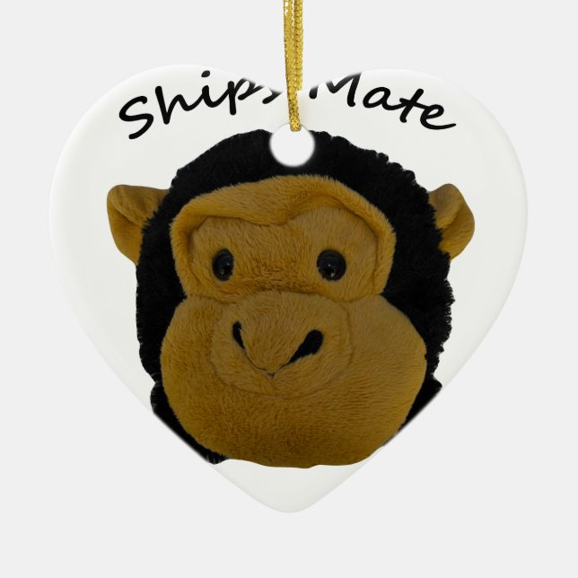 Ships Mate Ceramic Ornament (Front)