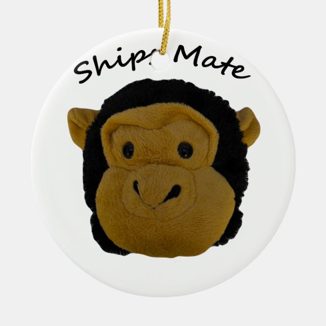 Ships Mate Ceramic Ornament (Front)