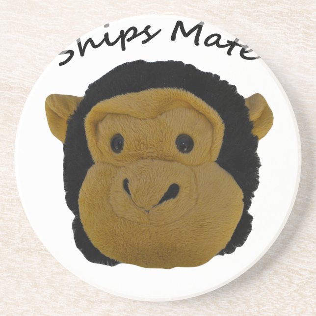 Ships Mate Sandstone Coaster (Front)